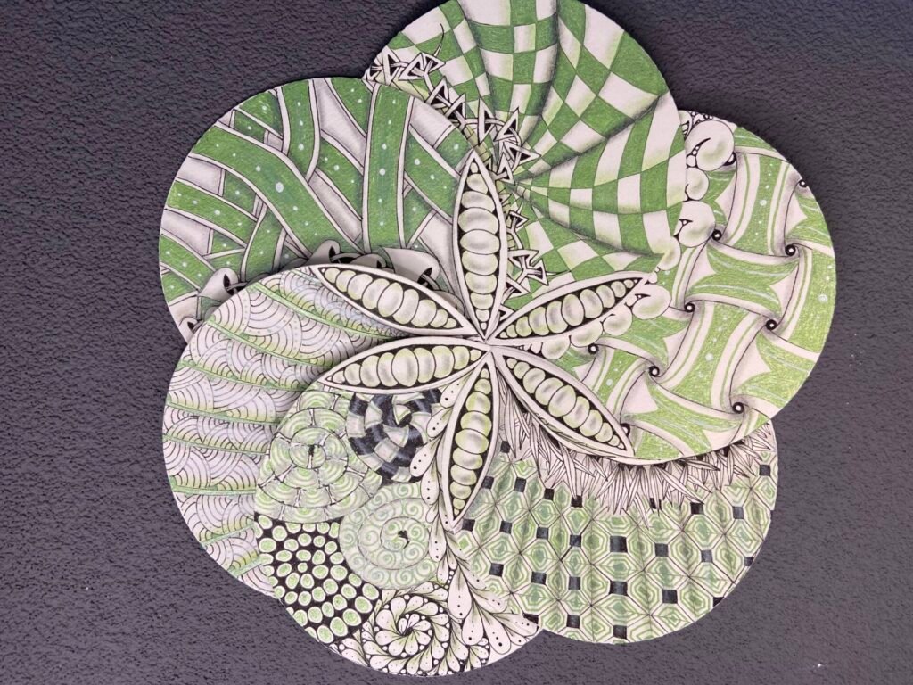 Assemblage final de 6 Zendala – Project Pack n°9