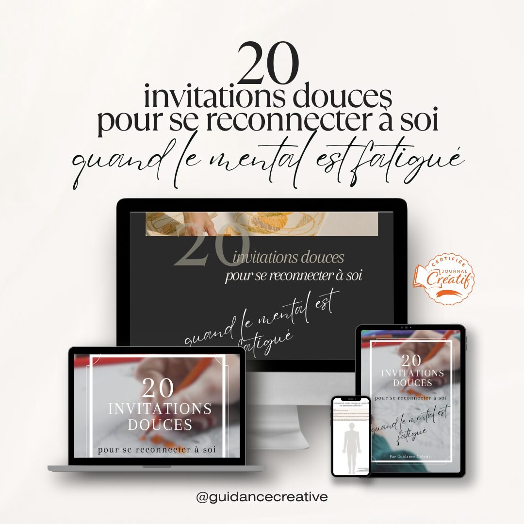 Mockup multi-supports du carnet 20 invitations douces