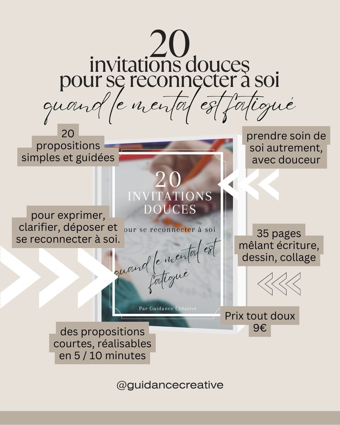 Aperçu couverture du carnet 20 invitations douces