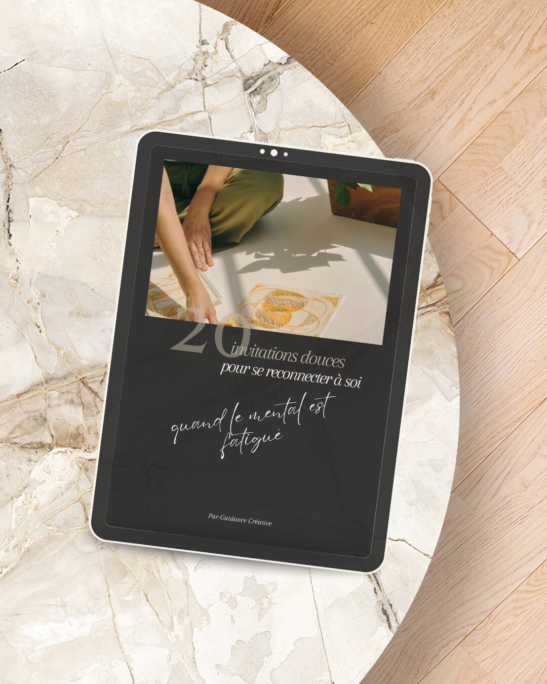 Aperçu de l’ebook sur iPad — 20 invitations douces