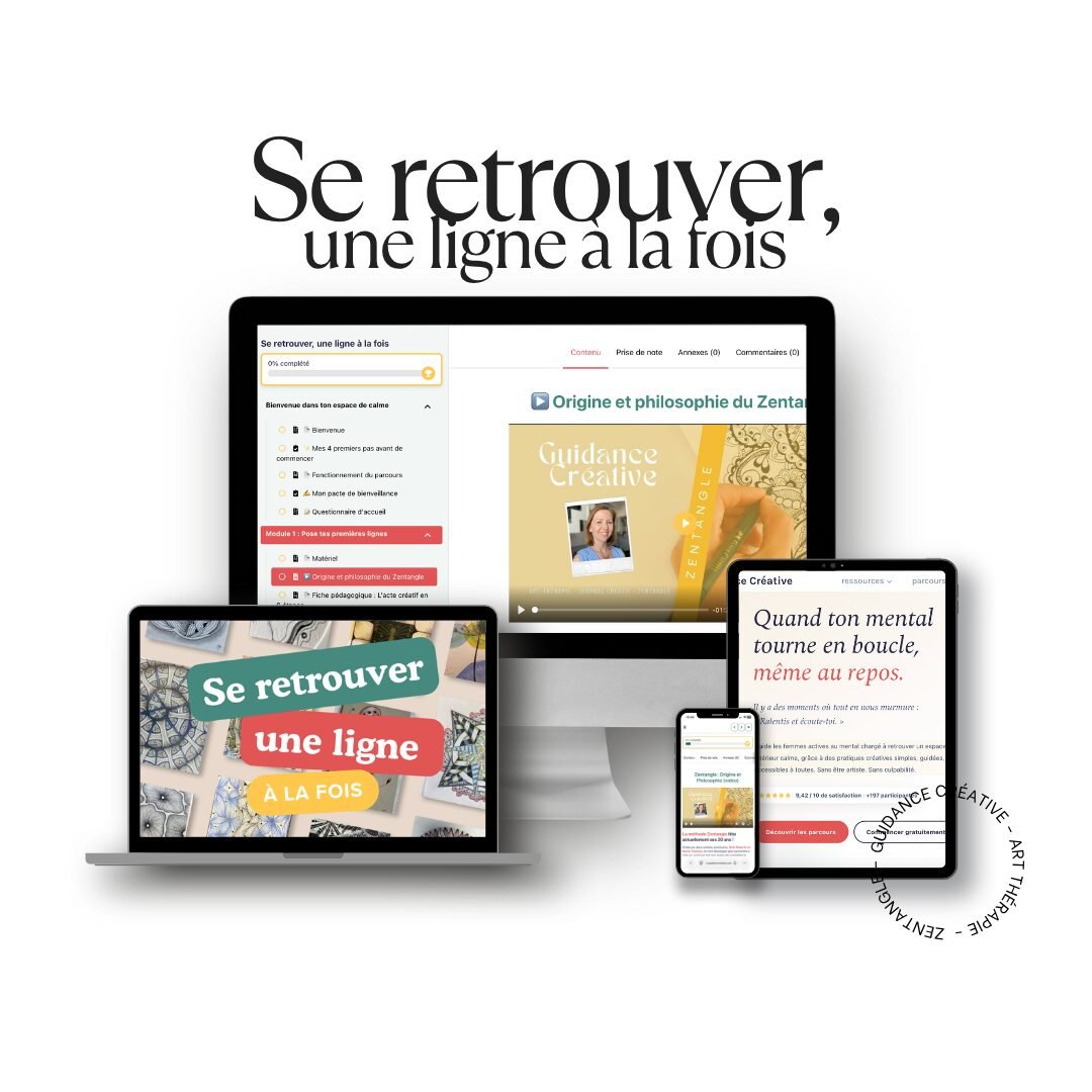 Aperçu de la plateforme Se retrouver, une ligne à la fois sur ordinateur, tablette et mobile